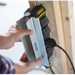 Stanley stikdse 4-stik med 3 m. Ledning