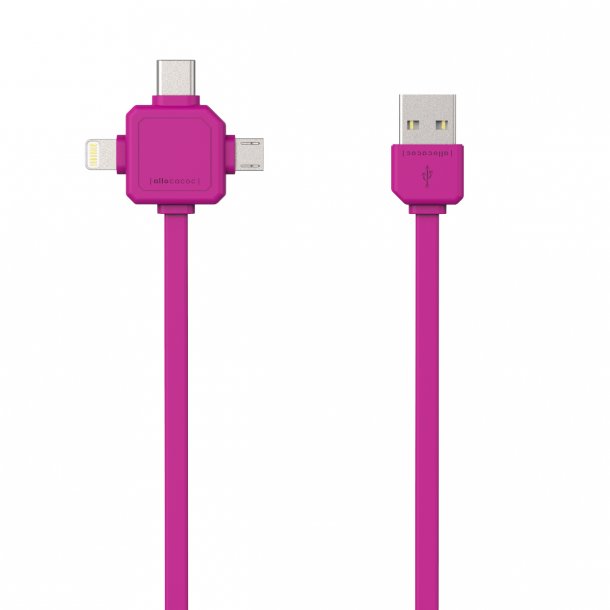 elev tilskuer lys s USB-Cable - Pink - PowerCube - Roliba A/S